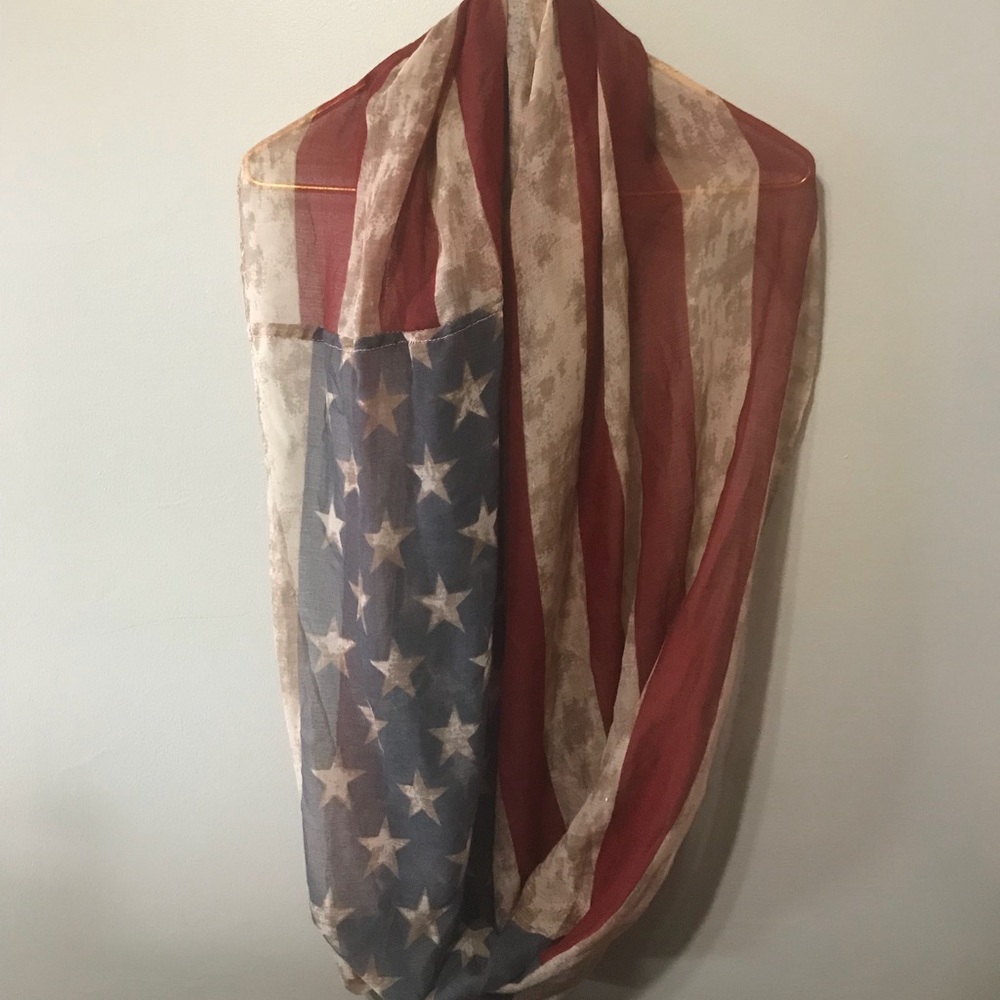 American Flag Infinity Scarf